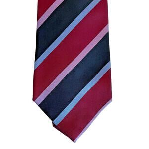 Van Heusen Neck Tie Black, Burgandy, light blue Handmade Silk  Tie 60x4
